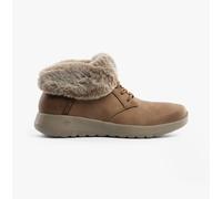 Skechers ON-THE-GO JOY - COZY CHARM Womens Casual Slip-On Boots-Chestnut