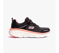 Skechers 150093/BKCL D'LUX WALKER 2.0 - DAISY DOLL Womens Trainers Black/Coral/Lavender - Size UK 5.5
