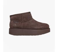 Skechers Women's Slip-ins: Keep Cosy Bootie in Chocolate, Size 5 | Leather/Textile