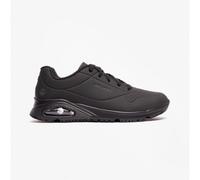Skechers Men's Work Slip-Resistant Relaxed Fit: UNO - Sutal Sneaker in Black, Size 7.5 | Synthetic/Textile