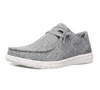 Skechers 210101 Grau, Men’s Casual Shoes, Graue Leinwand,
