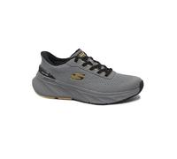 Skechers 232846 EDGERIDE Charcoal Yellow Grey Shoes Men Sneakers Laces Fabric Slip-INS, grey, 6.5 UK