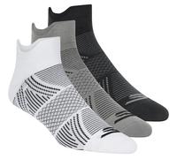 Skechers 3 Pack Men's Performance Low Cut Pattern Socks in White/Black, Size Large