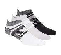 Skechers 3 Pack Women's Performance Low Cut Running Heel Tab Socks in White/Gray, Size Medium