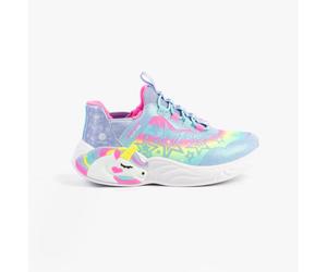 Skechers 302296l/lvmt Unicorn Dreams - Starry Lite Girls Trainers Lavender Multi - Lilac - Size UK 2