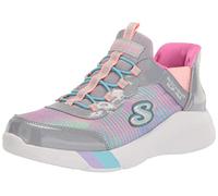 Skechers 303514L GYMT Sneaker, Grey Mesh/Multi Trim, 2 UK