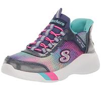 Skechers Dreamy Lites - Colorful Prism - Shoes - Kid's Navy / Mint 30