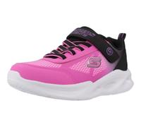 Skechers Sola Glow Ombre Deluxe BKHP Black hot pink Kids girls trainers in a Plain Textile in Size 2