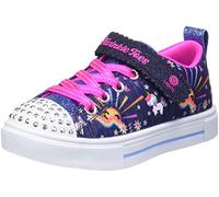 Skechers 314802L NVMT Sneaker, Navy Textile/Multi Trim, 2 UK