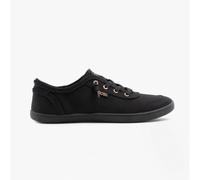 Skechers Women's Bobs B Cute Sneaker, Black Canvas/Trim, 3 UK