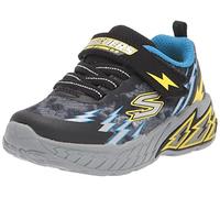 Skechers 400150N BKBL Trainers, Black Textile/Synthetic/Blue & Yellow Trim, 4 UK