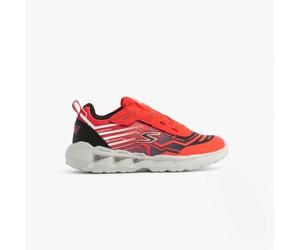 Skechers 401503N/RDBK MAGNA-LIGHTS Boys Touch Fasten Trainers Red/Black - UK 4 (Small Kids)