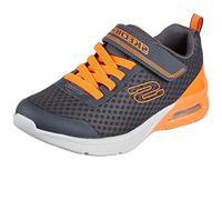 Skechers 403773L CCOR Sneaker, Charcoal Textile/Orange Trim, 10.5 UK