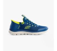 Skechers 403833L/BLLM SUMMITS - HIGH RANGE Boys Trainers Blue/Lime Textile - Size UK 1.5