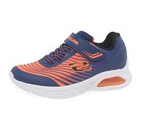 Skechers 403930L NVOR Trainers, Navy Synthetic/Orange Textile/Black Trim, 13 UK