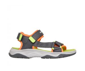 Skechers 407013L Tread Seeker Grey Boys Sandals Fully Adjustable Lightweight