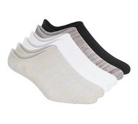 Skechers 6 Pack Men's Sneaker Liner Socks in Brown/Natural, Size Large