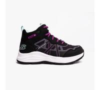 Skechers Adventure Blitz Fun Pursuit Boys Lace-Up Black/Aqua Hi-Top Trainers