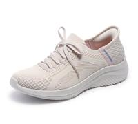 Skechers Women's Slip-On Sneakers Ultra Flex 3.0 Brilliant Path Natural/Periwinkle UK 3.5