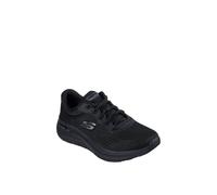 Skechers Women's Arch Fit 2.0 Big League Sneaker, Black Mesh/Gunmetal Trim, 8 UK Wide