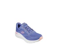 (Blue, 3 (Adults')) Skechers Arch Fit 2.0 - Big League Textile Women's Blue/Pink Trainers