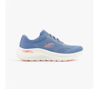 Skechers ARCH FIT 2.0 - BIG LEAGUE Womens Casual Lace-Up Trainers-Blue/Pink