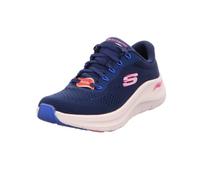 Skechers Arch Fit 2 Lace NVMT Navy Womens trainers 150051 in a Plain Textile in Size 6.5