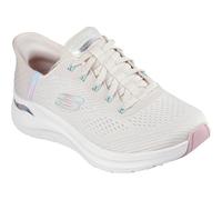 Skechers Arch Fit 2.0 - Easy Chic Textile WoMens Natural/Pink Trainers - Size UK 4.5