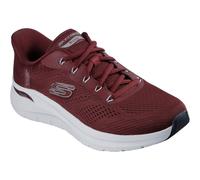 Skechers Arch Fit 2.0 Lestur Textile Men's Burgundy Trainers UK 12