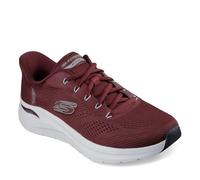Skechers Arch Fit 2.0 Lestur Textile Men's Burgundy Trainers - UK 8