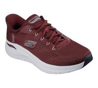 Skechers Arch Fit 2.0 Lestur Textile Men's Burgundy Trainers - UK 9