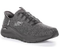 Skechers Slip-ins Arch Fit 2.0 Vegan Mens Casual Trainers in Black - 10 UK