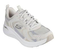 Skechers Women's Arch Fit 2.0 Vintage Luxe Sneaker, Natural Leather/Mesh/Gray Trim, 7 UK