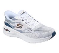 Skechers Arch Fit 3.0 Textile Mens White Mesh/Tpu/Navy Trim Trainers - Size UK 7