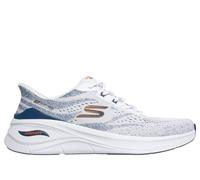 Skechers Men's Slip-ins: Arch Fit 3.0 Sneaker in White/Navy Blue, Size 6 | Textile/Synthetic, Vegan, Machine Washable