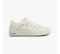 Skechers Women's Arch Fit Arcade-on My Way Sneaker, White Duraleather, 4 UK