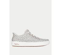Skechers Arch Fit Arcade Slip-Ins Leopard Canvas Trainers Grey
