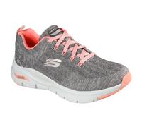 Skechers Arch Fit Comfy Wav Womens Chunky Trainers Grey, 7