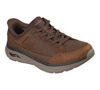 Skechers Arch Fit Crosser Felix Leather Men's Dark Brown Lace-Up Shoes