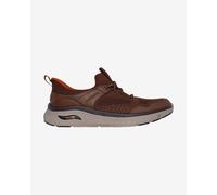 Skechers Men's Slip-On Shoe Arch Fit Crosser Emeric, Brown Knit/Synthetic, UK 6.5