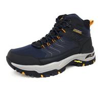 Skechers Men's Arch Fit Dawson Raveno Mens Walking Boots - Navy Black Leather - Size: 10