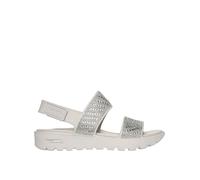 Skechers Arch Fit Footsteps Enchant Molded Double Band Slingback Sandal, White, Size 7, Women White