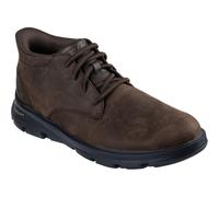 (Brown, 10 (Adults')) Skechers Arch Fit Garza Ridley Leather Men's Cocoa Ankle Boots