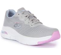 Skechers Arch Fit Infinity Comfort Lace Up Trainer Black Blue Womens UK 3 - 8