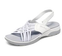 Skechers Arch Fit Reggae Sport White/Gray 7 B (M)