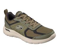 Skechers Arch Fit Summits Leege Leather Men's Olive Leather/Pu/Mesh Trainers UK 12