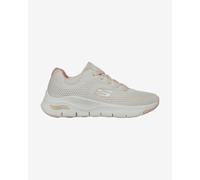 Skechers Sneaker Arch Fit Big Appeal, Women's, Natural Knit Mesh/Coral Trim, UK 4.5