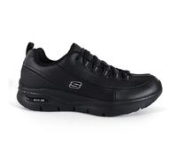 Skechers Arch Fit Trickell Womens Girls Shoes Trainers UK Size 3 - 8 Black Silv