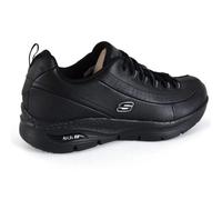 Skechers Arch Fit Trickell Womens Girls Shoes Trainers UK Size 3 - 8 Black Silv