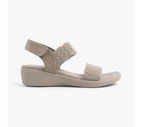 Women's Skechers ARYA - ON THE RISE Womens Sandals Taupe - Brown - Size: 8